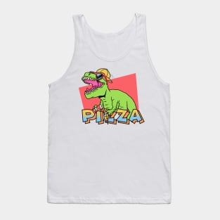 Dinosaur Eating Pizza Tank Top